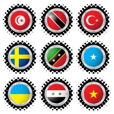 halftone flag button 4