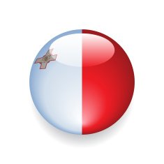 World Flag Button Malta