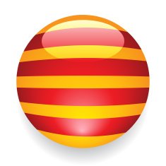 World Flag Button Catalonia