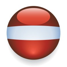 World Flag Button Latvia