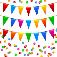 Colorful confetti pattern
