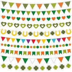 St Patrick's Day decoration set