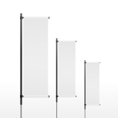 blank banner flags set