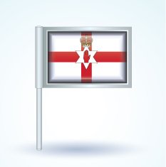 Flag of North Ireland vector illustration