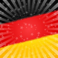 Germany Holiday background Paint brush stroking flag