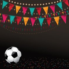 Football soccer party invitation background