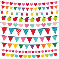 Birthday party vector decoration
