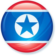 North Korea Super Glossy Flag