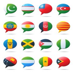 World Flag Voice Bubble Six