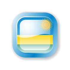 Rwanda Flag Icon N2
