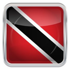 Glossy Button - Flag of Trinidad and Tobago N2
