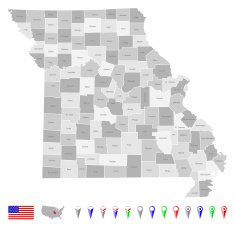 map of Missouri N2
