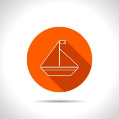 Vector icon of yacht N2