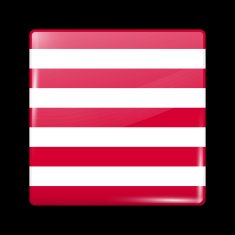Indonesia Variant Flag Naval Ensign Glassy Icon Square Shape