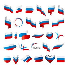biggest collection of vector flags Russia N2