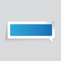 Empty label vector speech bubble N4