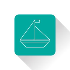 Vector icon of yacht N4