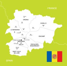Map of Andorra N2
