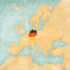Map of Europe - Germany (Vintage Series)