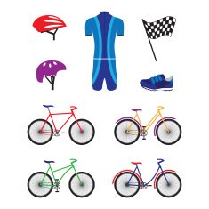 Bicycles and sports equipment for cycling