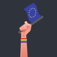 UE Flag & Sexuality symbol illustration