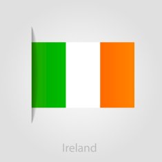 Ireland flag vector illustration