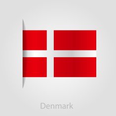 Denmark flag vector illustration