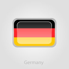 Germany flag button vector illustration N2