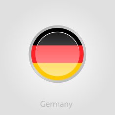 Germany flag button vector illustration N3