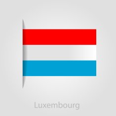 Luxembourg flag vector illustration