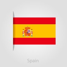 Spanish flag vector illustration