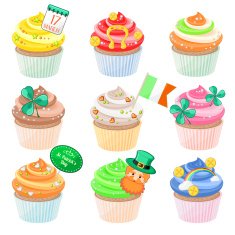 Cupcakes for Saint Patrick&rsquo;s Day