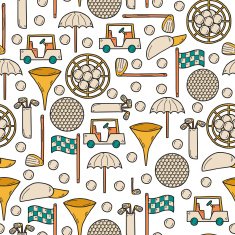 Seamless golf equipment background
