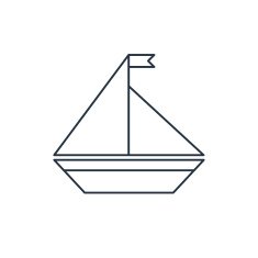 Vector icon of yacht N5