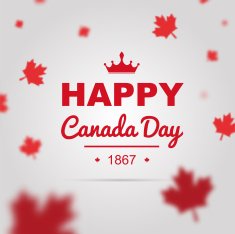 Happy Canada Day poster
