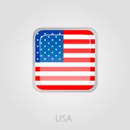 United States of America flag button N4