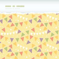 Party Decorations Bunting Horizontal Torn Seamless Pattern Background