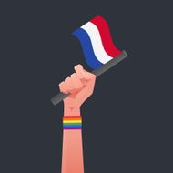 Netherland flag &amp; Sexuality symbol illustration
