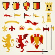 Heraldic Elements Set