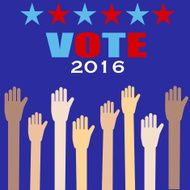 American election 2016 vector illustration EPS10
