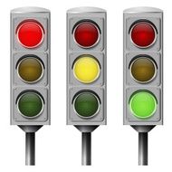 Vector image traffic light