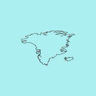Vector map - Alaska