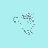 North America Map N8