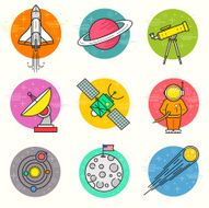 Astronomy Vector Icon Set