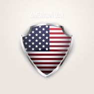 American Flag Shield N6