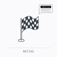 Racing flag icon Finishing symbol N3