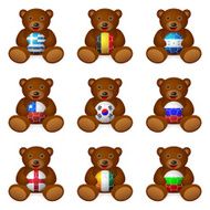 Bear soccer ball flag N3