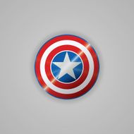 Veterans day badge USA holiday poster background Shield with star
