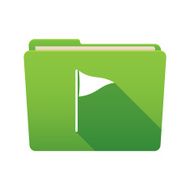 Folder icon with a golf flag