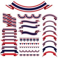 Thailand ribbon set Bunting pennants for Independence Day